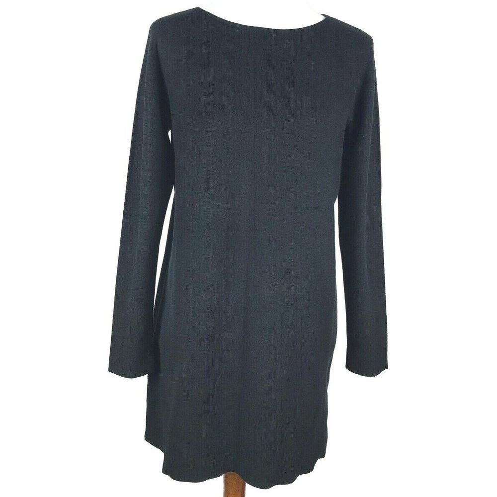 Eileen Fisher Sweater Tunic Dress Imported Yarn SP